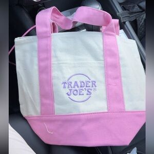 Mini Trader Joe’s Tote Bag in Pastel Pink